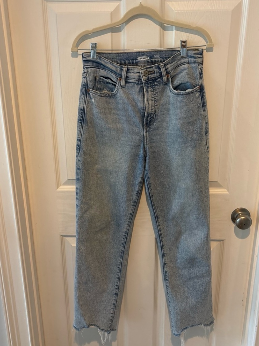 Old Navy Light Blue High-Rise Straight Jeans